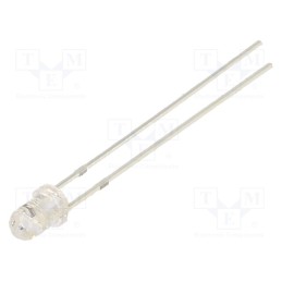 1 pcs x OPTOSUPPLY - OSG5DP3131A-6.8HZ - LED, 3mm, green, blinking, 5800÷7000mcd, 30°, 3÷5V, 20mA, 6.8Hz