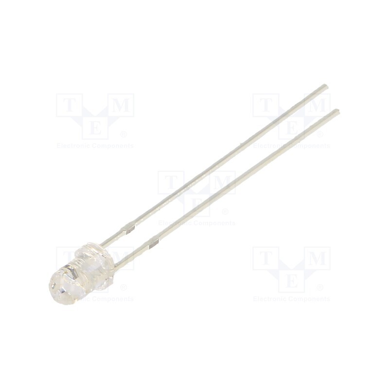 1 pcs x OPTOSUPPLY - OSG5DP3131A-6.8HZ - LED, 3mm, green, blinking, 5800÷7000mcd, 30°, 3÷5V, 20mA, 6.8Hz