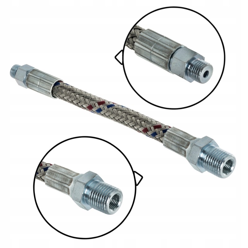 Flexible hose for lubrication of the squeeze bearings C 330