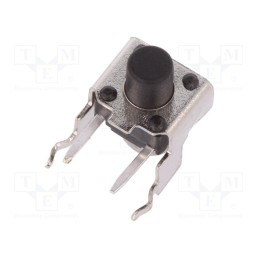 10 pcs x SCHURTER - 1301.9503 - Microswitch TACT, SPST-NO, Pos: 2, 0.05A/12VDC, THT, none, 1.6N