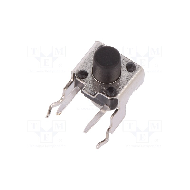 10 pcs x SCHURTER - 1301.9503 - Microswitch TACT, SPST-NO, Pos: 2, 0.05A/12VDC, THT, none, 1.6N