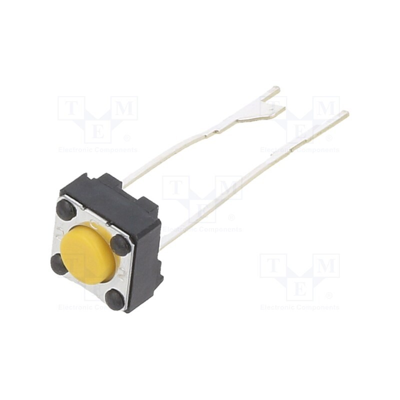 1 pcs x OMRON OCB - B3F-6002 - Microswitch TACT, SPST-NO, Pos: 2, 0.05A/24VDC, THT, none, 1.47N