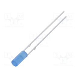 1 pcs x OPTOSUPPLY - OSB5SA39B4B - LED, 3mm, blue, 220÷330mcd, 110°, Front: flat, 2.9÷3.4V, -40÷85°C