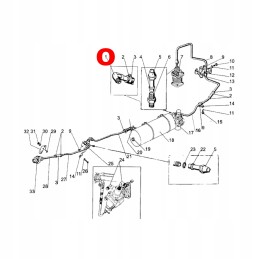 Mtz copper air system elbow, original