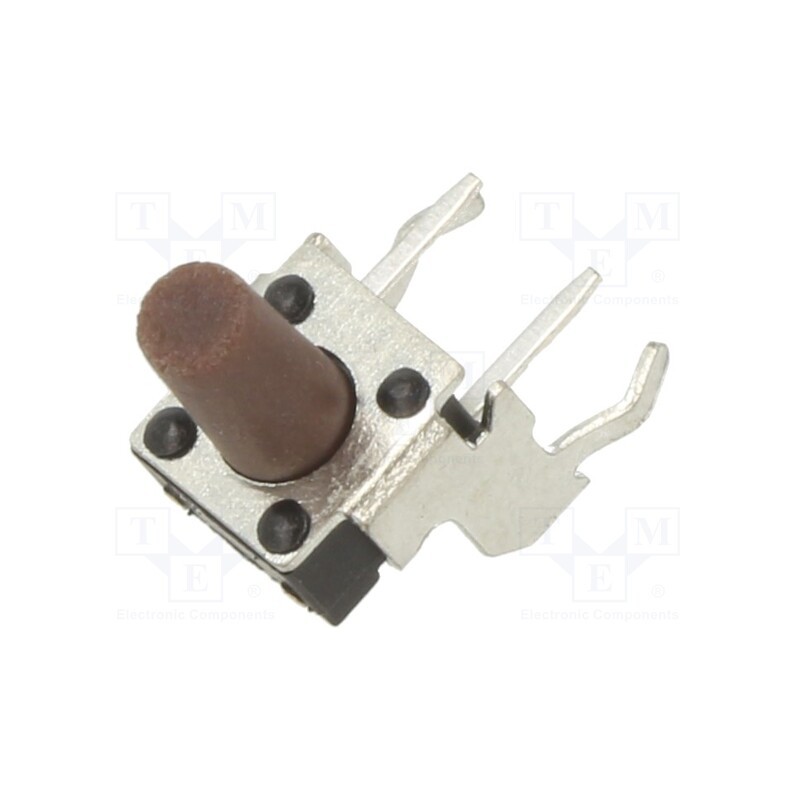 5 pcs x E-SWITCH - TL1105SF100Q - Microswitch TACT, SPST-NO, Pos: 2, 0.05A/12VDC, THT, 0.98N, 8.35mm