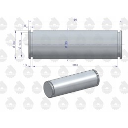 Support cable pin C 360 original Ursus