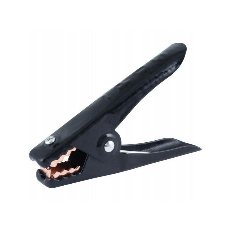 Jaw clamp for jumper cables, black
