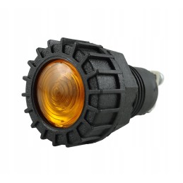 Orange indicator light 12 24v universal, 2 cubes