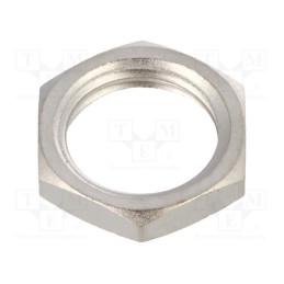5 pcs x C&K - 700201201 - Nut, 7000,8020,8060,8500,TP, silver, Thread: UNS1/4'-40