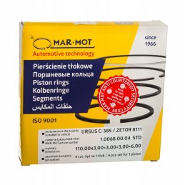 Piston rings set of 4 rings fits