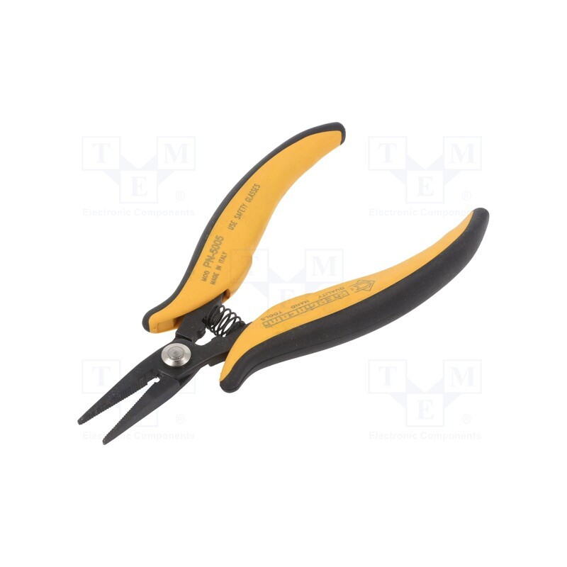 1 pcs x PIERGIACOMI - PN 5005 - Pliers, gripping surfaces are laterally grooved,flat, 154mm