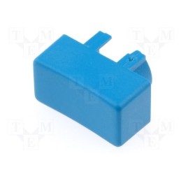 3 pcs x MEC - 1P00 - Button, rectangular, blue, 12.5x6.5mm, plastic