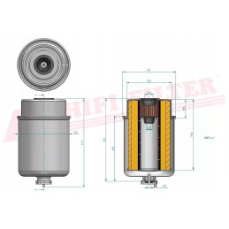 Fuel filter sn 70125