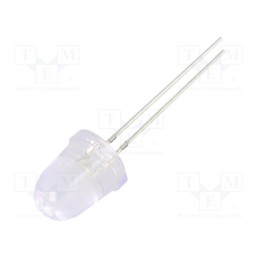 1 pcs x OPTOSUPPLY - OSV2YLA201A - LED, UV, 8°, 20mA, 114mW, 370÷380nm, 3/3.4/3.8V, THT, Front: convex