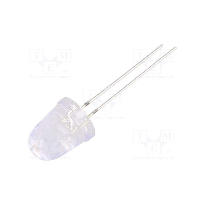 1 pcs x OPTOSUPPLY - OSV4DLA201A - LED, UV, 8°, 20mA, 114mW, 390÷400nm, 3/3.4/3.8V, THT, Front: convex