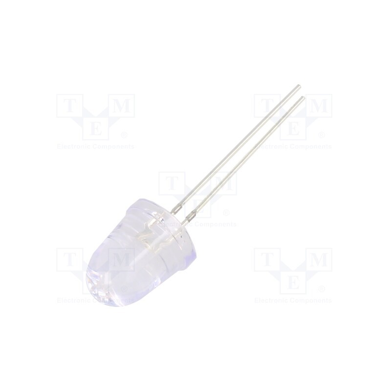 1 pcs x OPTOSUPPLY - OSV3SLA201A - LED, UV, 8°, 20mA, 114mW, 380÷390nm, 3/3.4/3.8V, THT, Front: convex