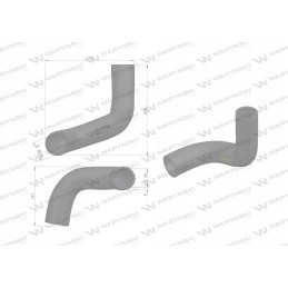 Lower radiator hose T22500 Warynski