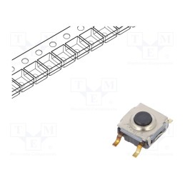 2 pcs x C&K - KSC351G LFS - Microswitch TACT, SPST-NO, Pos: 2, 0.05A/32VDC, SMT, none, 5N, 3.5mm