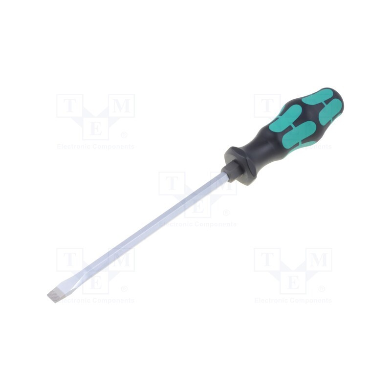 1 pcs x WERA - 5007677001 - Screwdriver, slot, 10,0x1,6mm, Blade length: 175mm