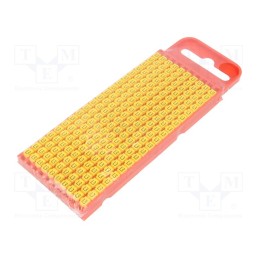 200 pcs x HELLERMANNTYTON - 561-02303 - Markers, Marking: L1,L2,L3,N,ground, 2.8÷3.8mm, polyamide, yellow