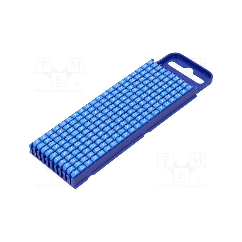 200 pcs x HELLERMANNTYTON - 561-02146 - Markers, Marking: N, 2.8÷3.8mm, polyamide, blue, -40÷85°C, push-in