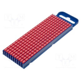 200 pcs x HELLERMANNTYTON - 561-02622 - Markers, Marking: 2, 2.8÷3.8mm, polyamide, red, -40÷85°C, push-in