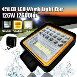 LED halogen 126w work lamp for excavator loader