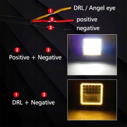 LED halogen 126w work lamp for excavator loader