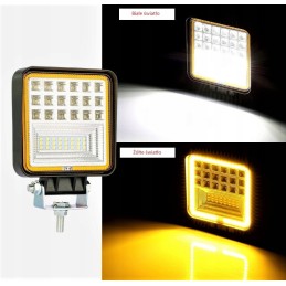 LED halogen 126w work lamp for excavator loader