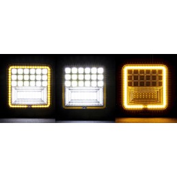LED halogen 126w work lamp for excavator loader