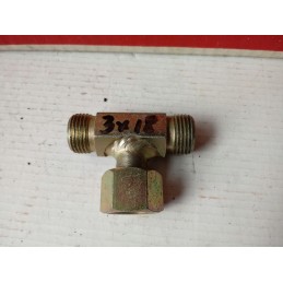 Hydraulic tee bab18x1 5 18x1 5 18x1 5