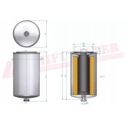 Fuel filter sn 1251