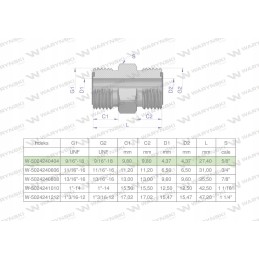 Inch hydraulic connector bb 9 16 orfs 2 pcs