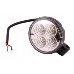 Mini round work lamp 12w 4 LED glanz