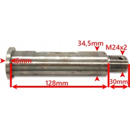 Drawbar pin 164x34 5 m24x2 trailer d 50