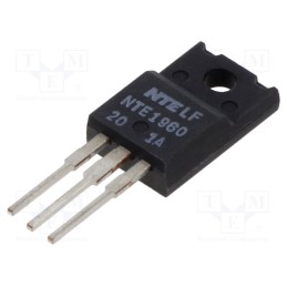 1 pcs x NTE Electronics - NTE1960 - IC: voltage regulator, linear,fixed, 5V, 1A, TO220FP, THT, -30÷75°C