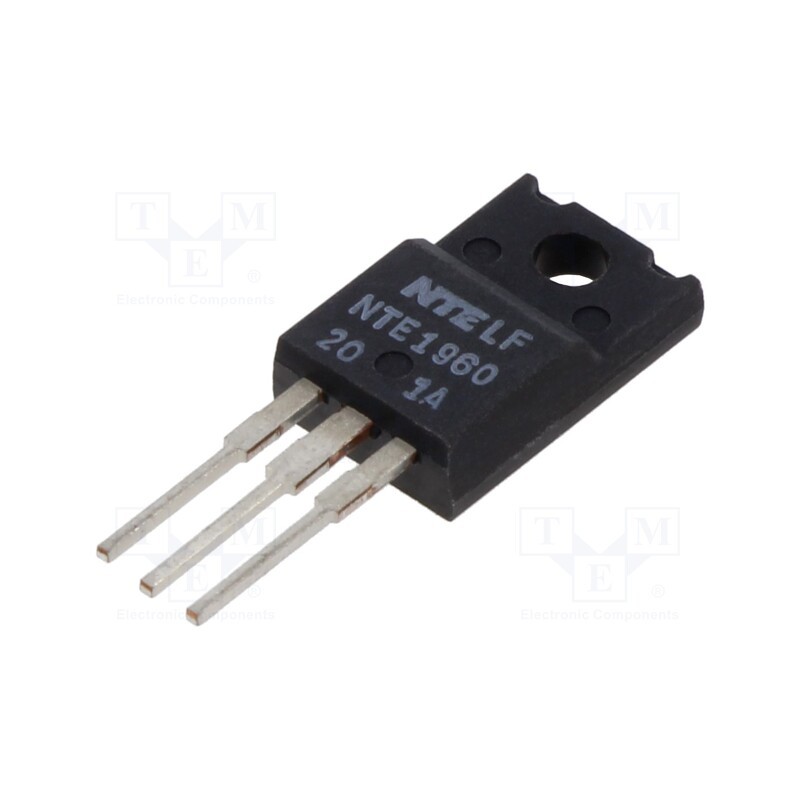 1 pcs x NTE Electronics - NTE1960 - IC: voltage regulator, linear,fixed, 5V, 1A, TO220FP, THT, -30÷75°C