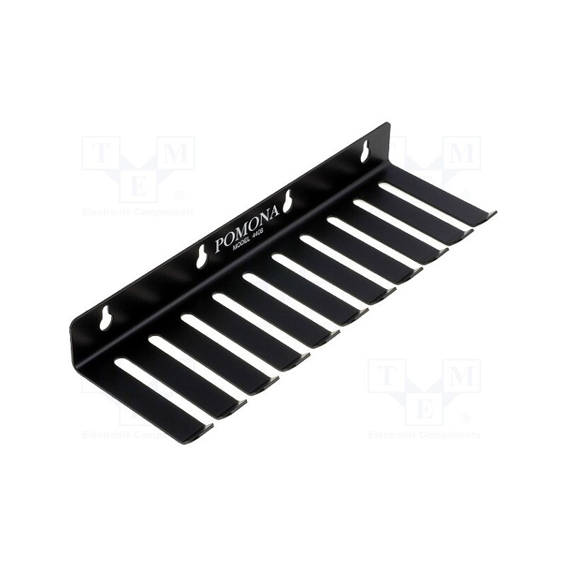 1 pcs x POMONA - 4408 POMONA - Hanger for test leads, Number of slots: 10, steel, L: 279.4mm