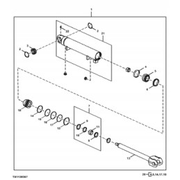 John Deere support ring 9300g