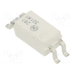 1 pcs x ONSEMI - HMHA281 - Optocoupler, SMD, Ch: 1, OUT: transistor, Uinsul: 3.75kV, Uce: 80V