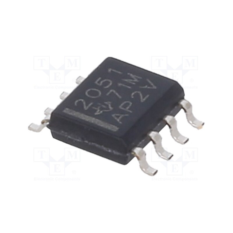 1 pcs x TEXAS INSTRUMENTS - TPS2051D - IC: power switch, high-side, 0.5A, Ch: 1, N-Channel, SMD, SO8,
