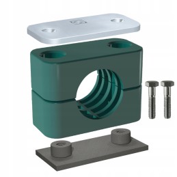 Single pipe clamp rs e fioe 35 40 mm stauff