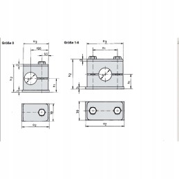 Single pipe clamp rs e fioe 35 40 mm stauff