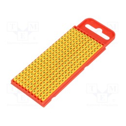 200 pcs x HELLERMANNTYTON - 561-01234 - Markers, Marking: W, 2÷2.8mm, polyamide, yellow, -40÷85°C, push-in