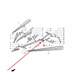 La300023250 spill adjustment washer
