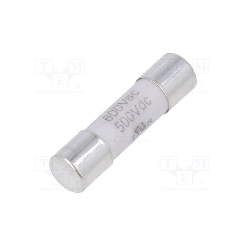 1 pcs x BEL FUSE - 0ADKC0500-BE - Fuse: fuse, time-lag, 500mA, 500VAC, ceramic,cylindrical, 5x20mm