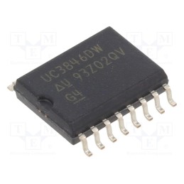 1 pcs x TEXAS INSTRUMENTS - UC3846DW - IC: PMIC, PWM controller, SO16, 0÷70°C, Usup: 7.7÷40V, , SMPS