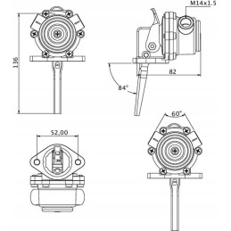 The fuel feed pump fits case 3132697r92k