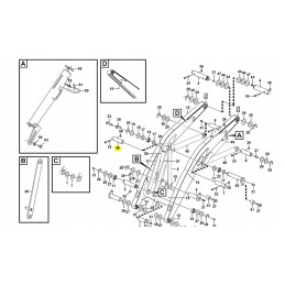 Volvo backhoe loader bucket cylinder pin