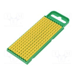 200 pcs x HELLERMANNTYTON - 561-00734 - Markers, Marking: ground, 0.8÷2.2mm, polyamide, yellow, -40÷85°C